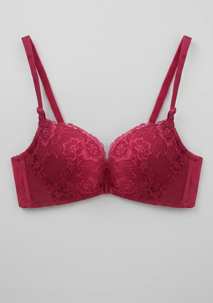 Spitzen-Frontverschluss Push-Up-BH