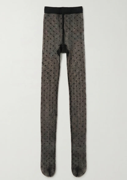 Damen transparente Polka-Dot Strumpfhosen