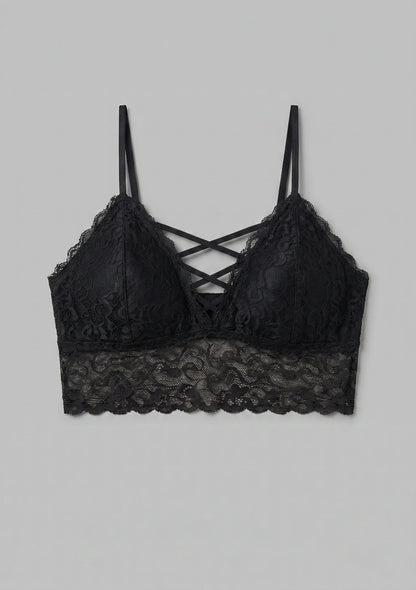 Spitzen-Bralette mit niedrigem Schnitt