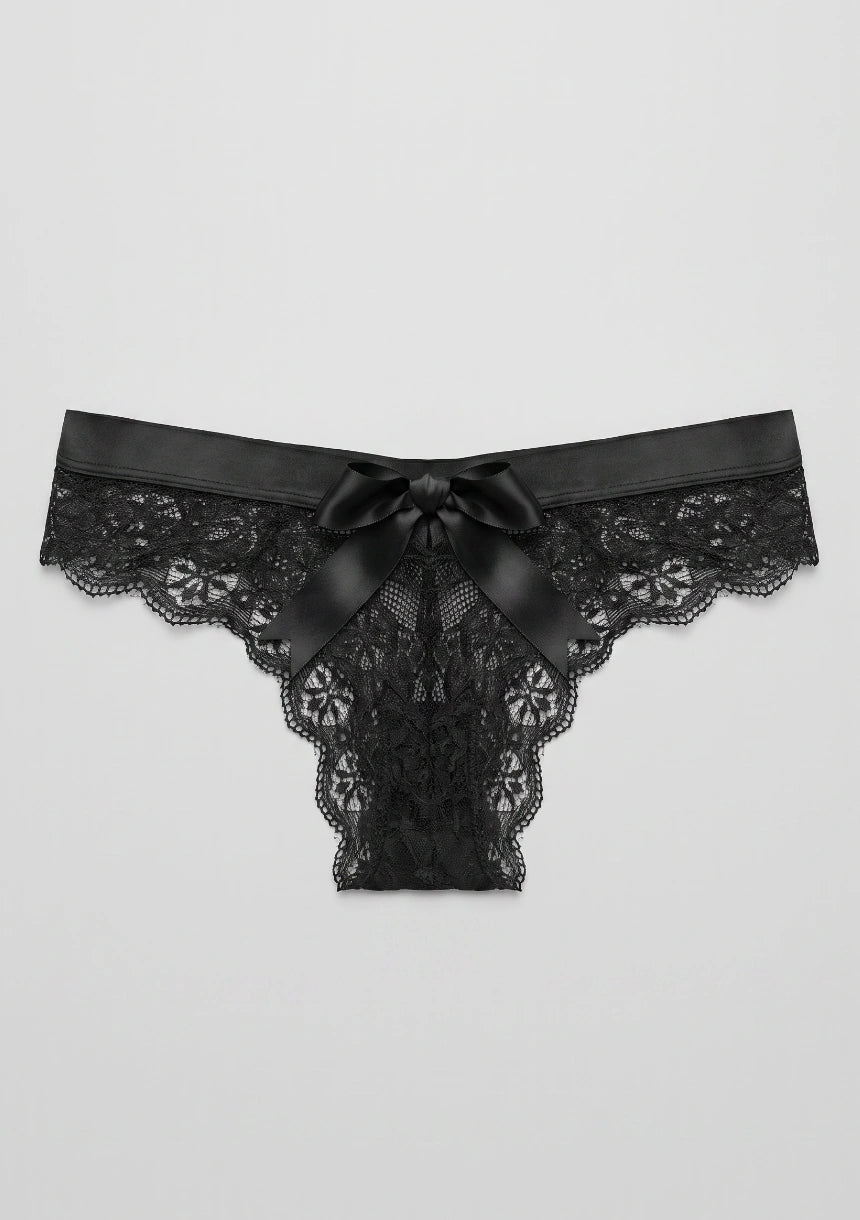 Spitzenunterhosen mit Schleifendetail am Rücken