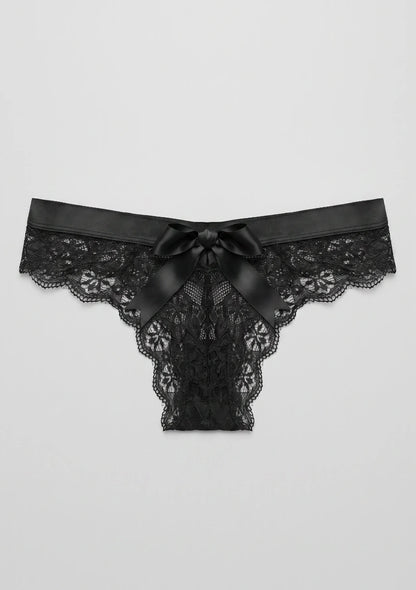 Spitzenunterhosen mit Schleifendetail am Rücken