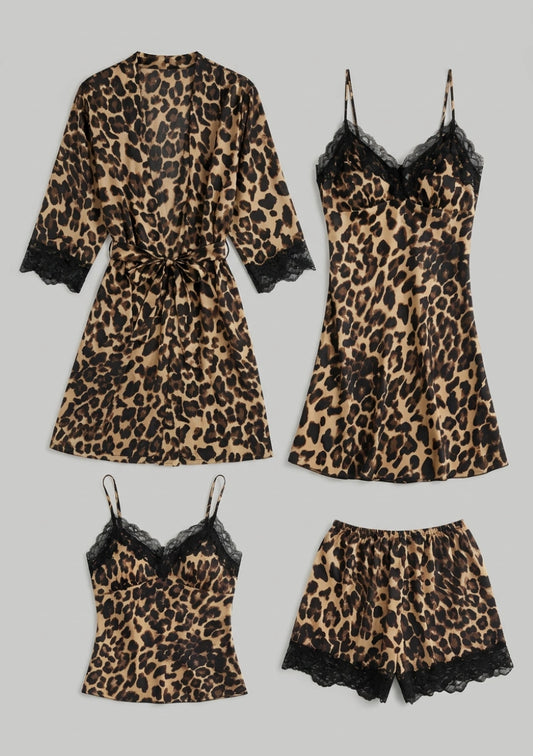 Leopardenmuster Schlafset