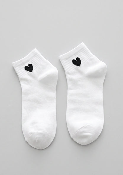 Knöchelsocken mit dekorativem Herz