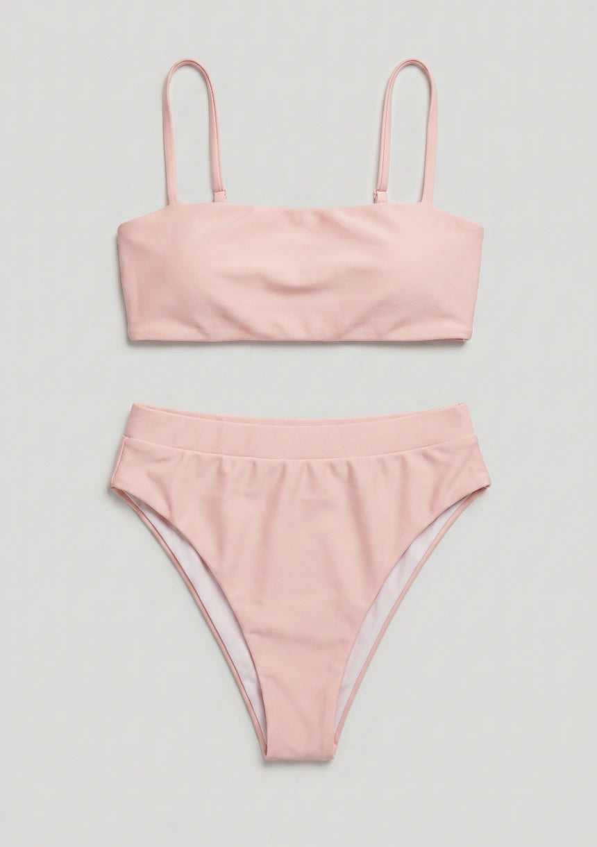Hochgeschnittener Zweiteiler Bikini Set