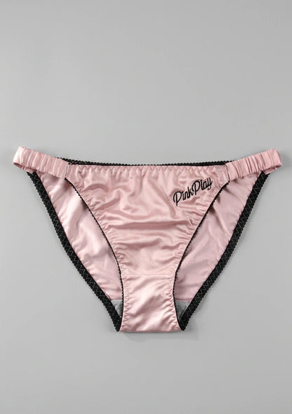 Satin Klassische Slips mit Elastischem Bund