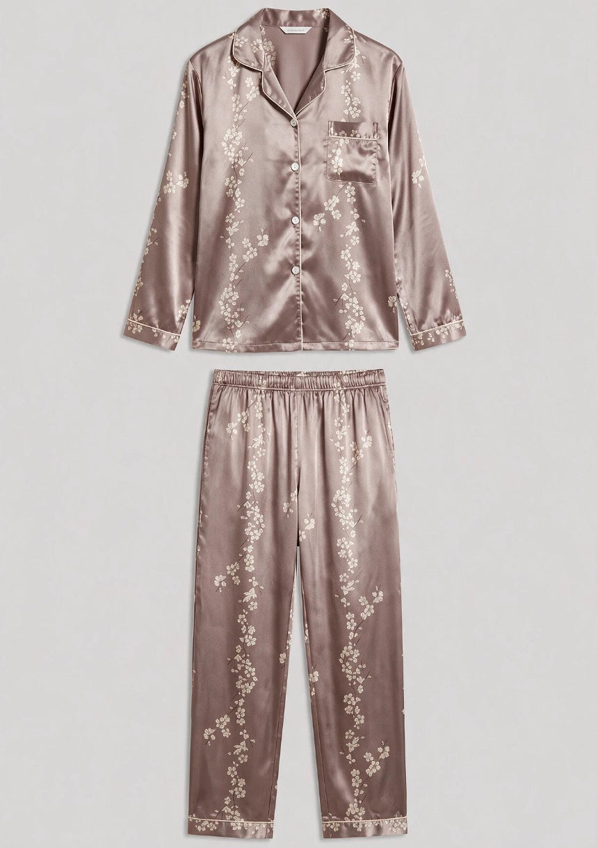 Floral Satin Pyjama