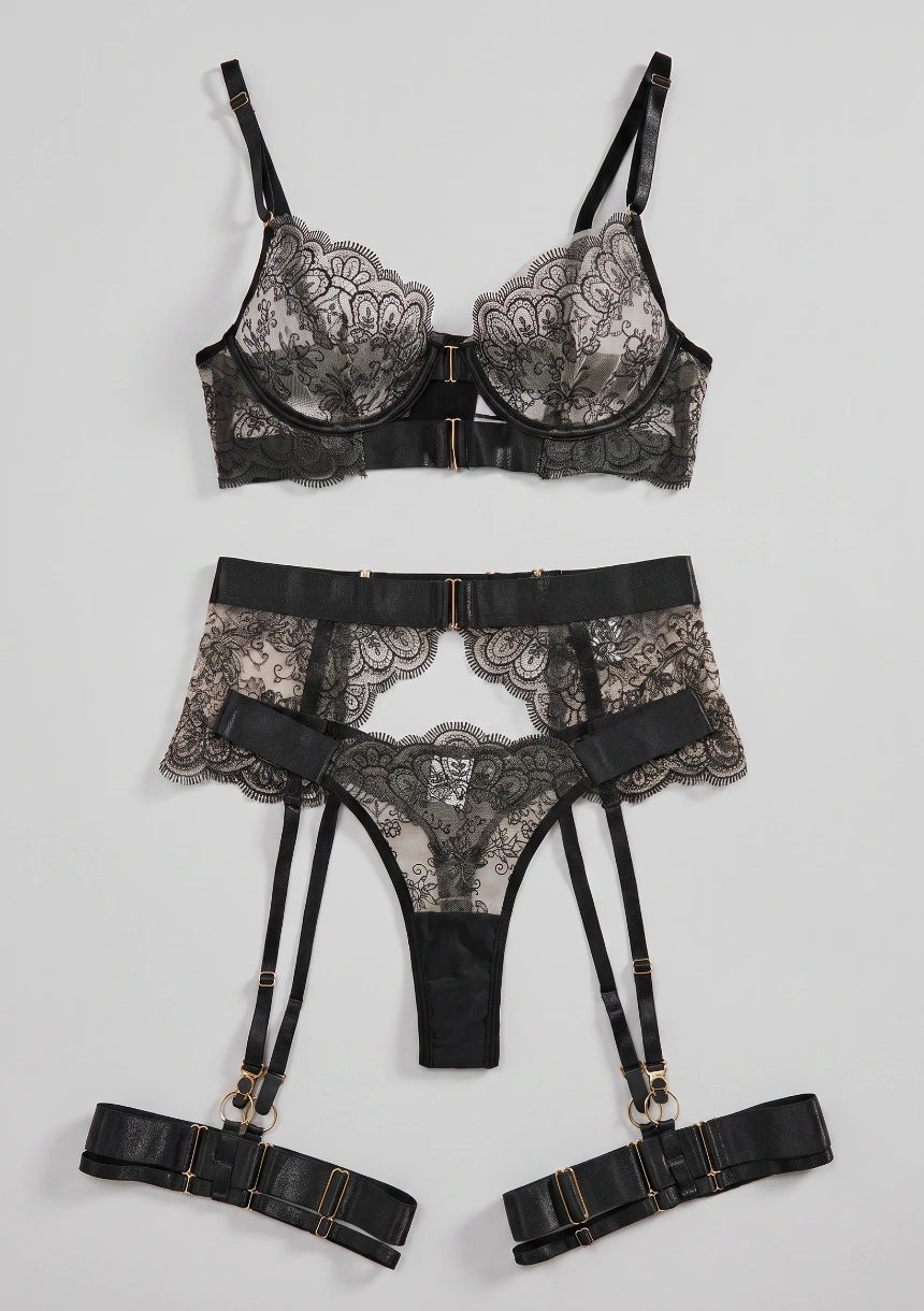 Elegantes 3-teiliges Wäsche-Set