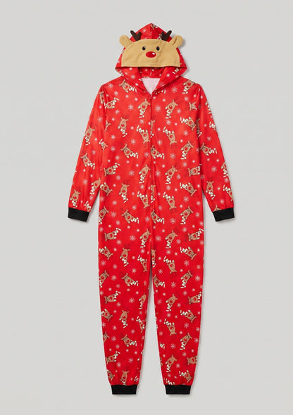 Herren Weihnachtsmotiv Einteiler Pyjama