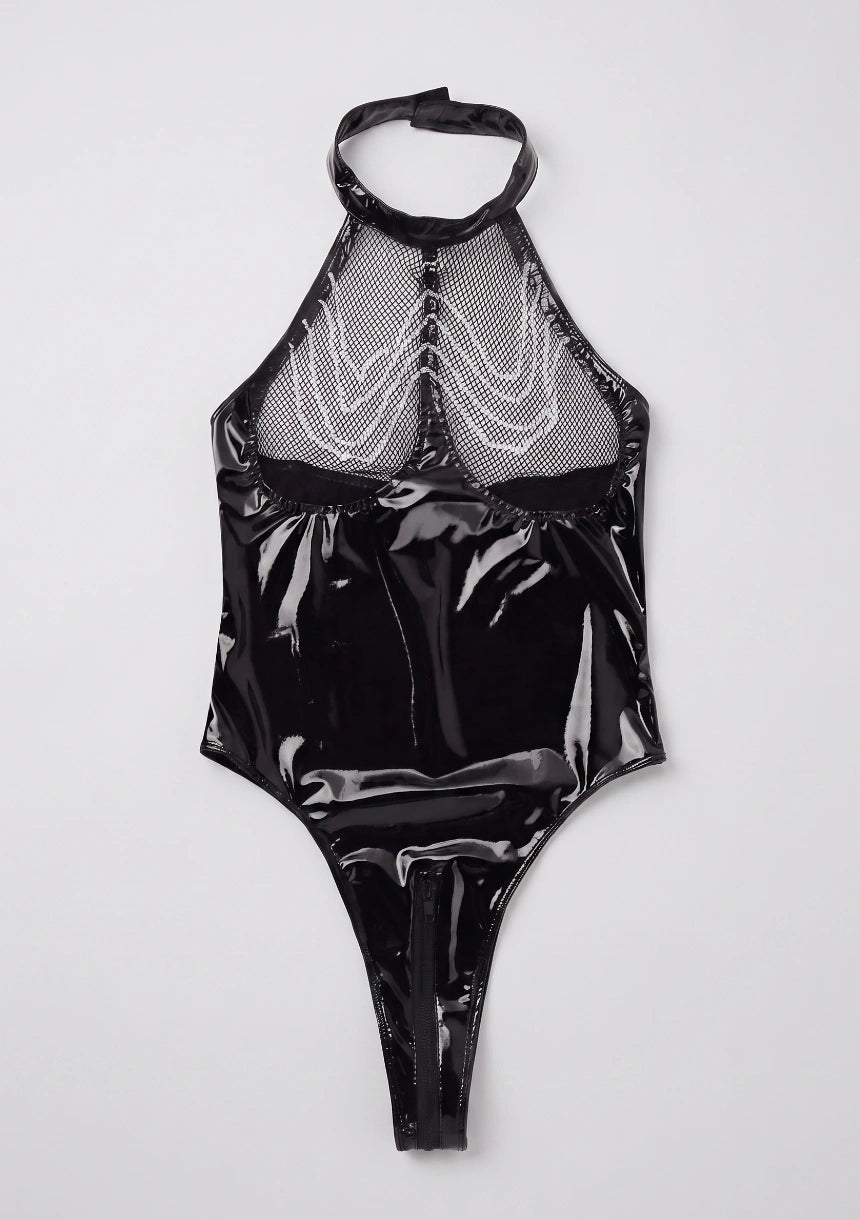 Spitzen-Mesh-Bodysuit
