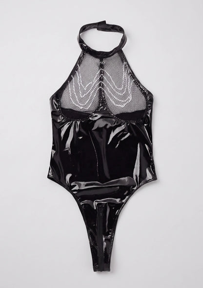 Spitzen-Mesh-Bodysuit