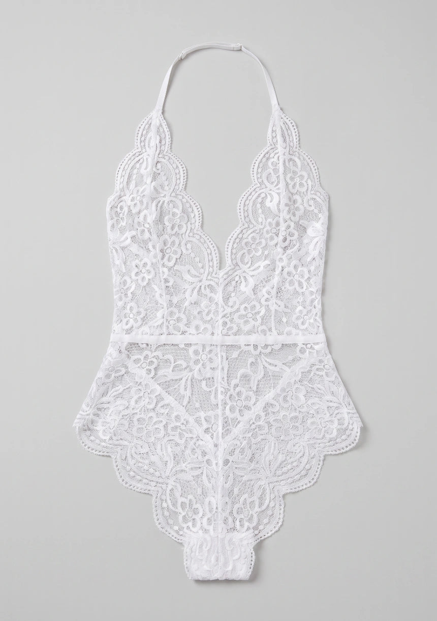 Spitzen-Bodysuit mit Trägern