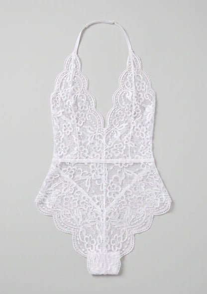 Spitzen-Bodysuit mit Trägern