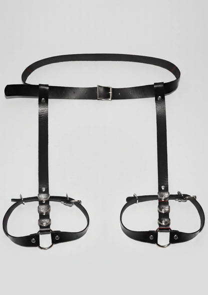 Leder Oberschenkelgurt-Harness