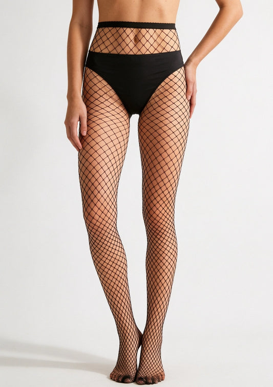 Damen Netzstrumpfhosen mit großen Löchern