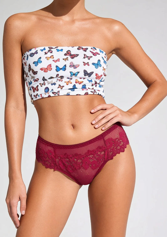 Klassische Spitzenstring-Panties