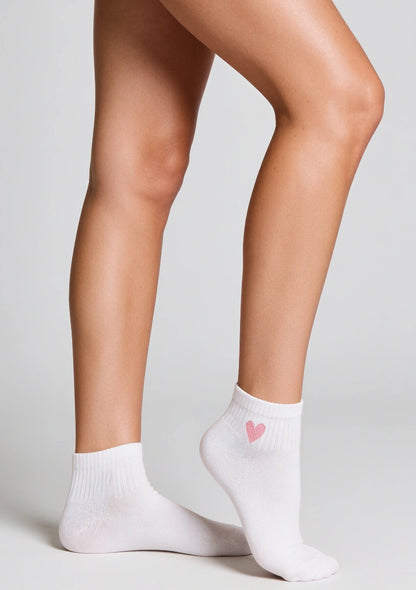 Knöchelsocken mit dekorativem Herz