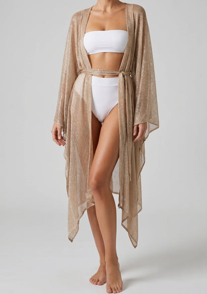 Schimmernder Strand-Kimono