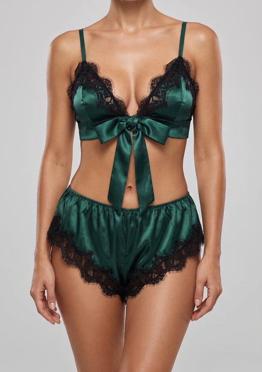 Damen-Pyjama-Set mit kurzem Top