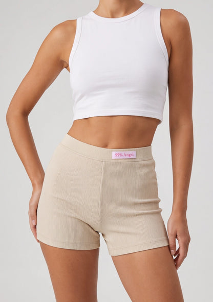 Gestreifte Ripp-Shorts