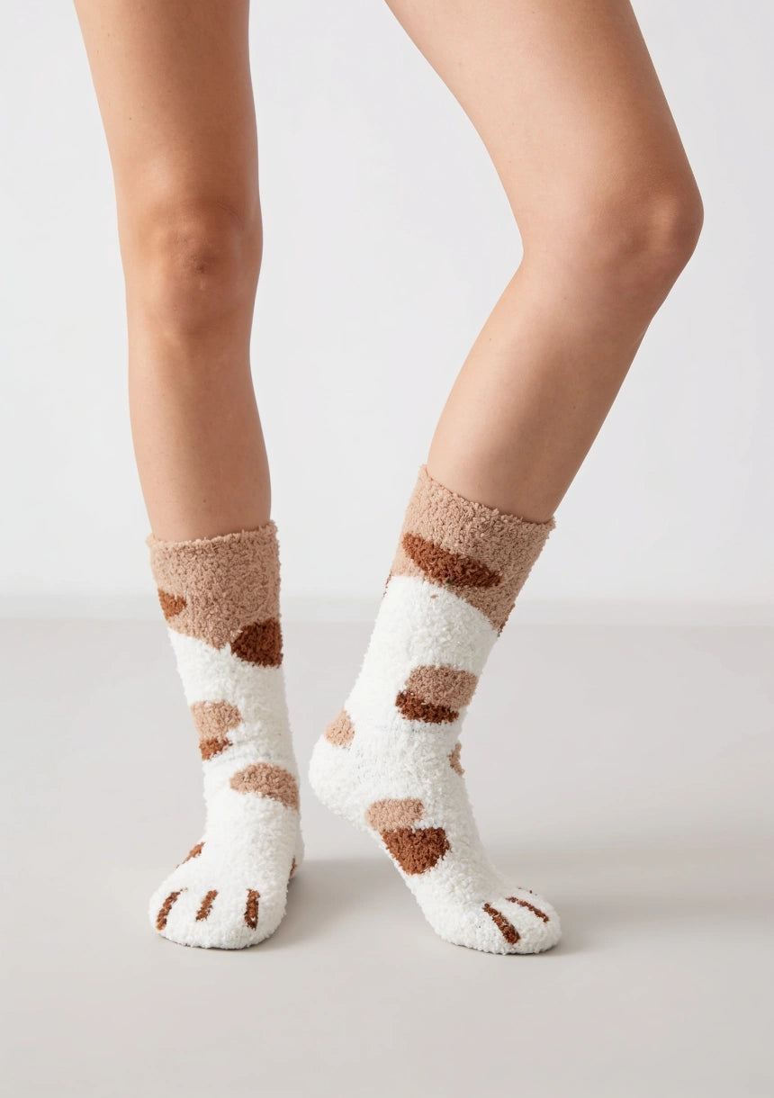 Pfotenabdruck Socken