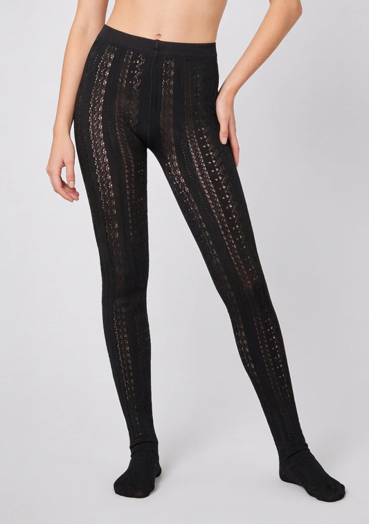 Damen Strumpfhosen mit Lochmuster