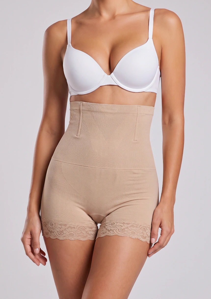 Hochgeschnittene Slimming-Shorts