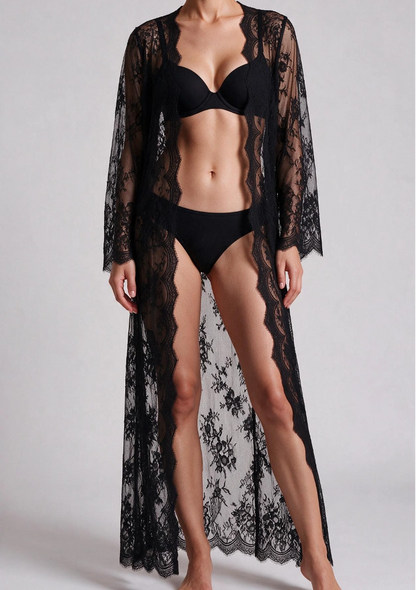 Spitzen Strand-Kimono