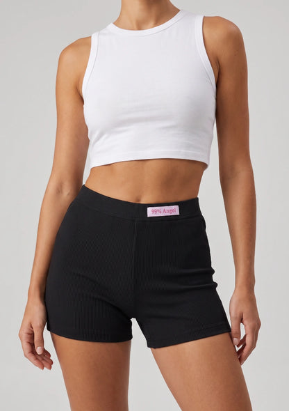 Gestreifte Ripp-Shorts