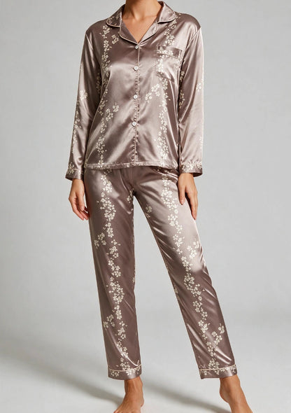 Floral Satin Pyjama