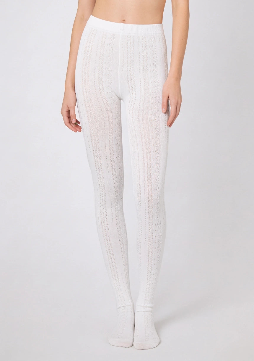 Damen Strumpfhosen mit Lochmuster