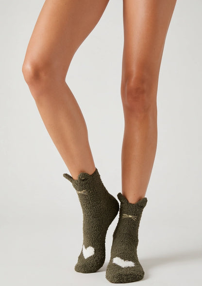 Flauschige Damen Socken