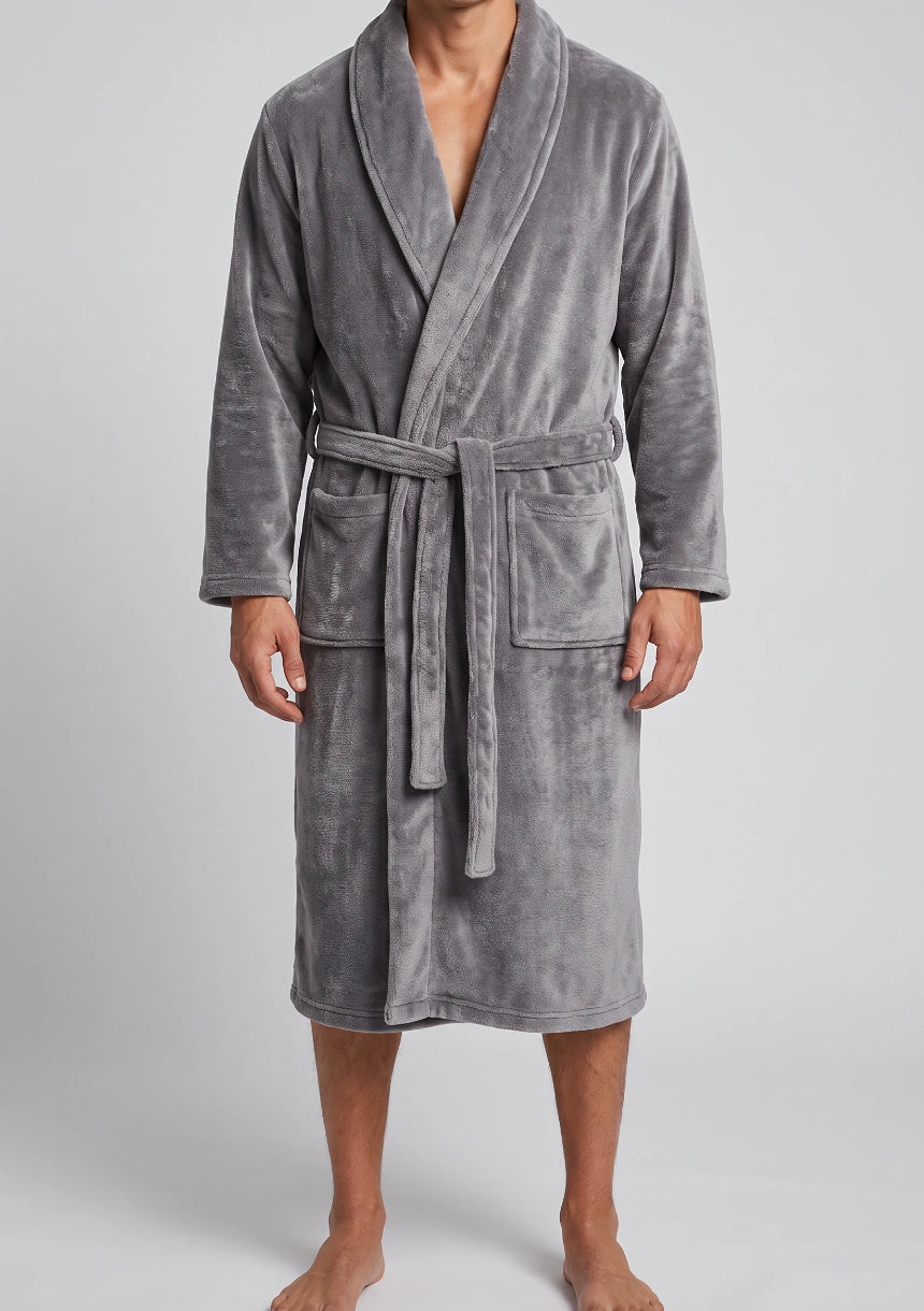 Herren Samt-Bademantel