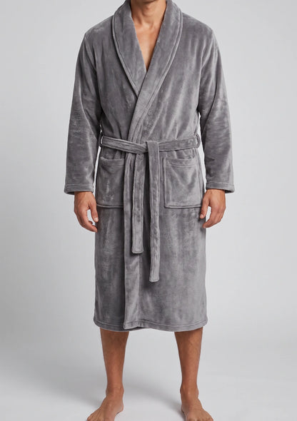 Herren Samt-Bademantel