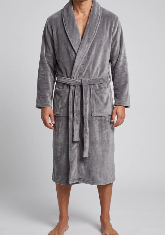 Herren Samt-Bademantel