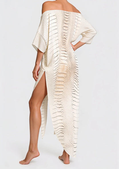 Tiermuster Strandkimono