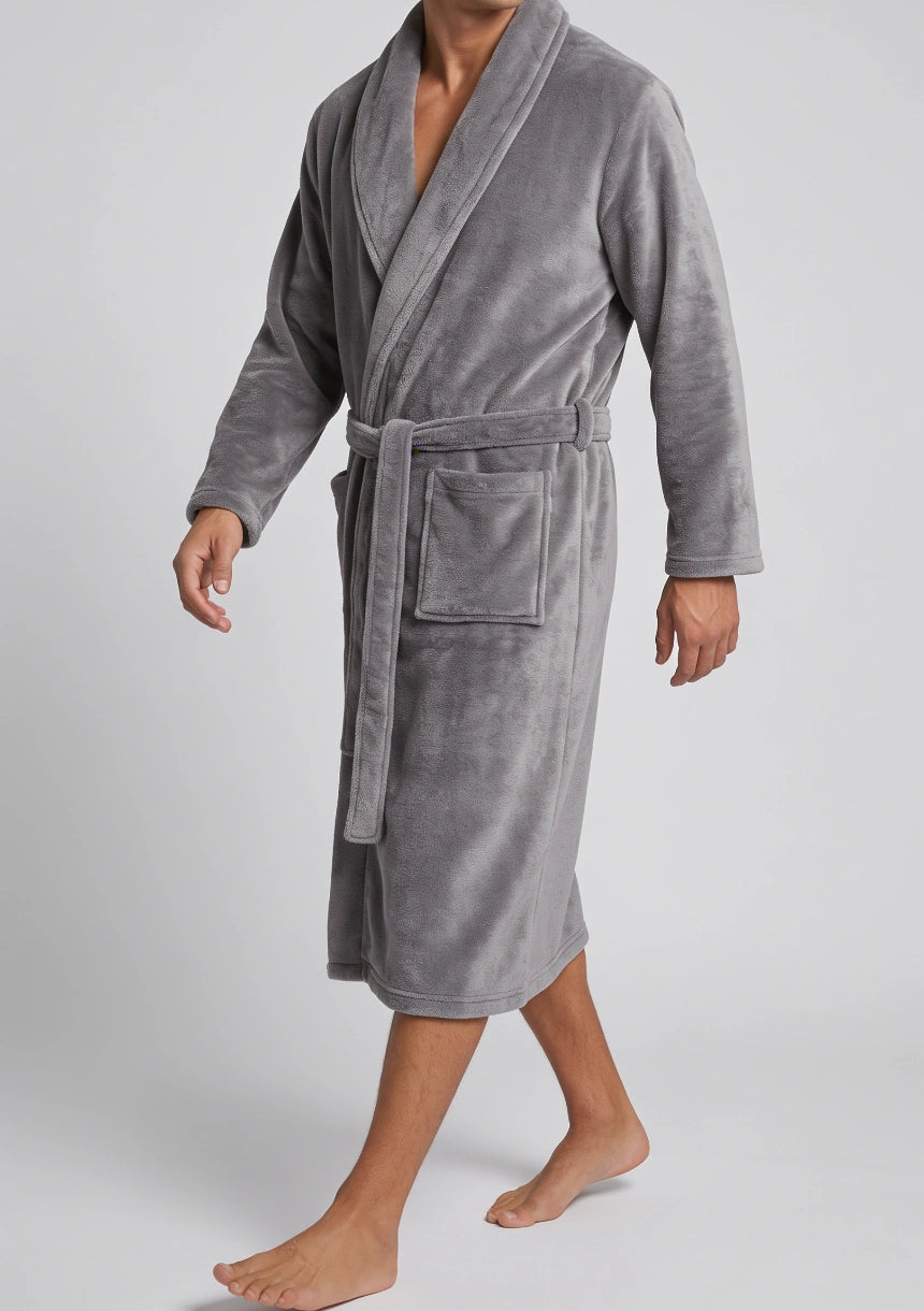 Herren Samt-Bademantel