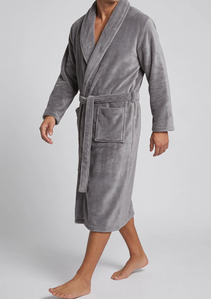Herren Samt-Bademantel