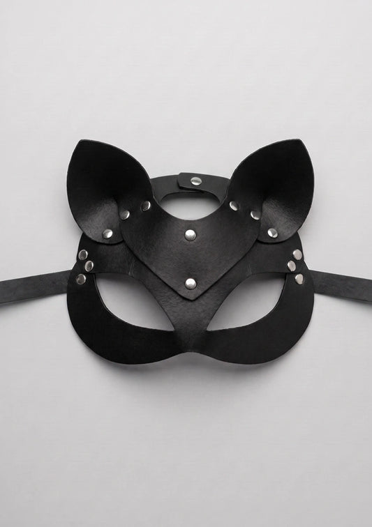 Ledermaske mit Ohren