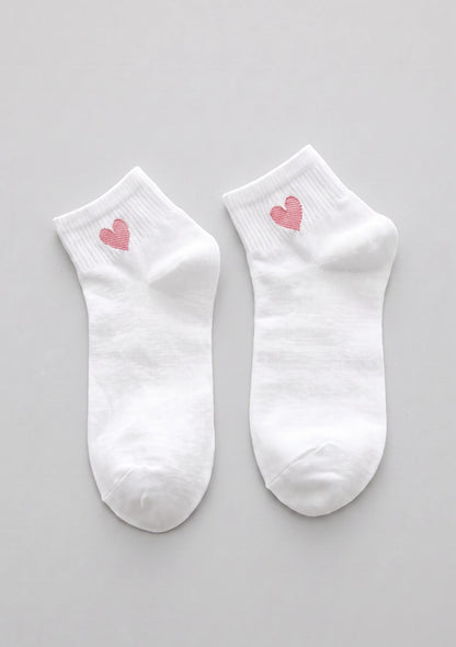 Knöchelsocken mit dekorativem Herz