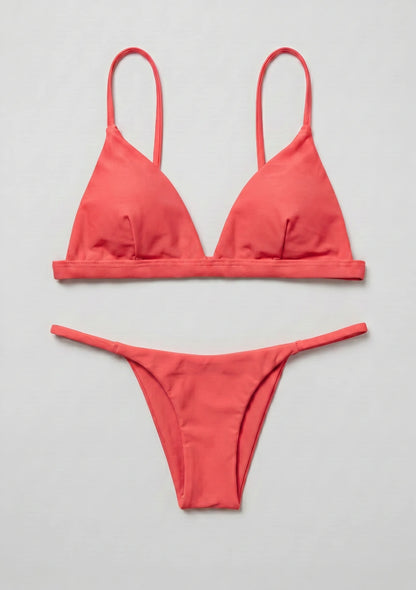 Zweiteiliges Bikini-Set mit Dreieck-Cups