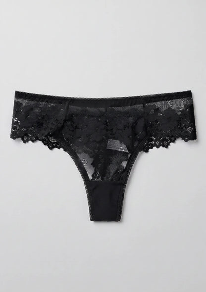 Klassische Spitzenstring-Panties