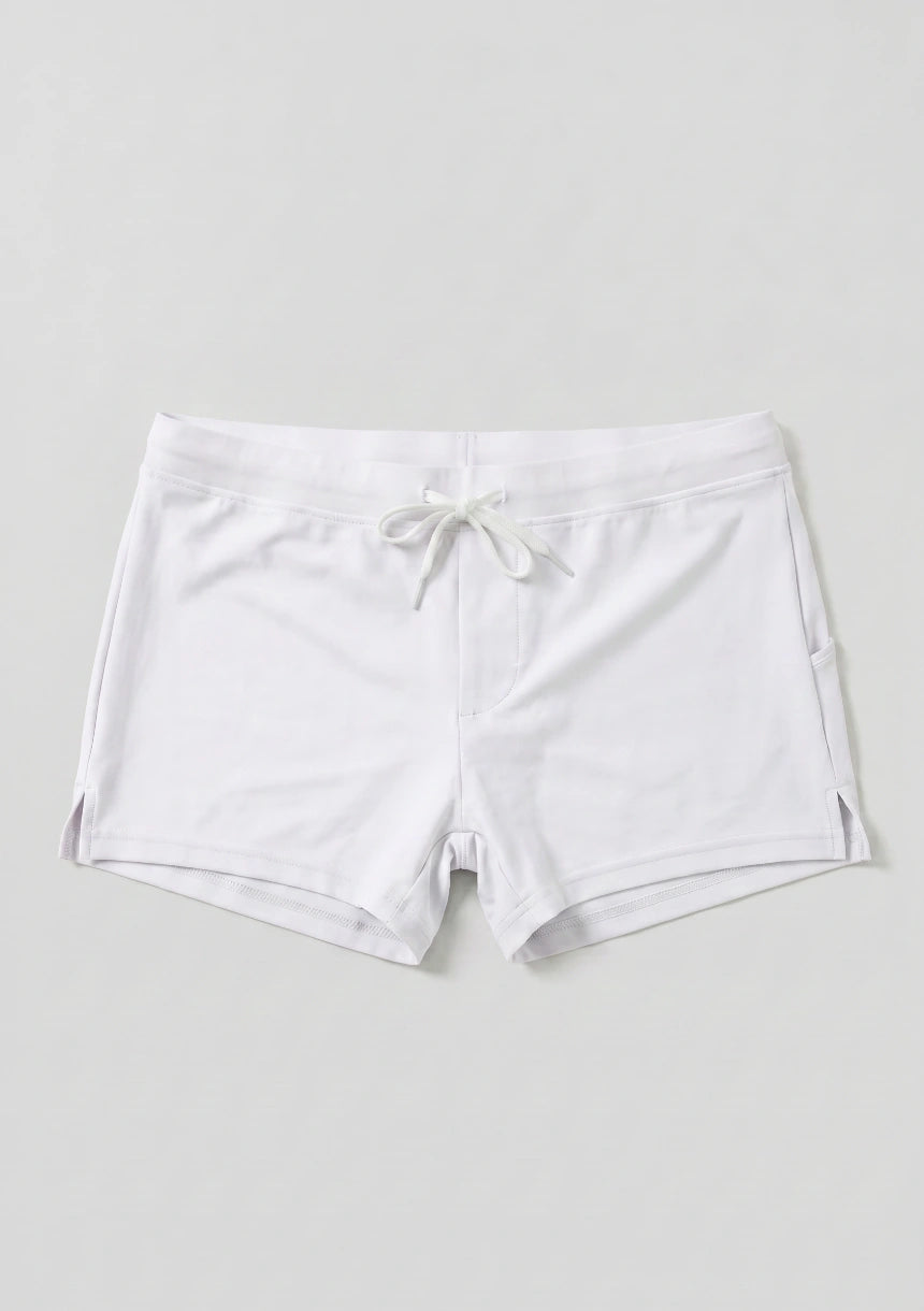 Kurze Schwimmshorts mit Tasche