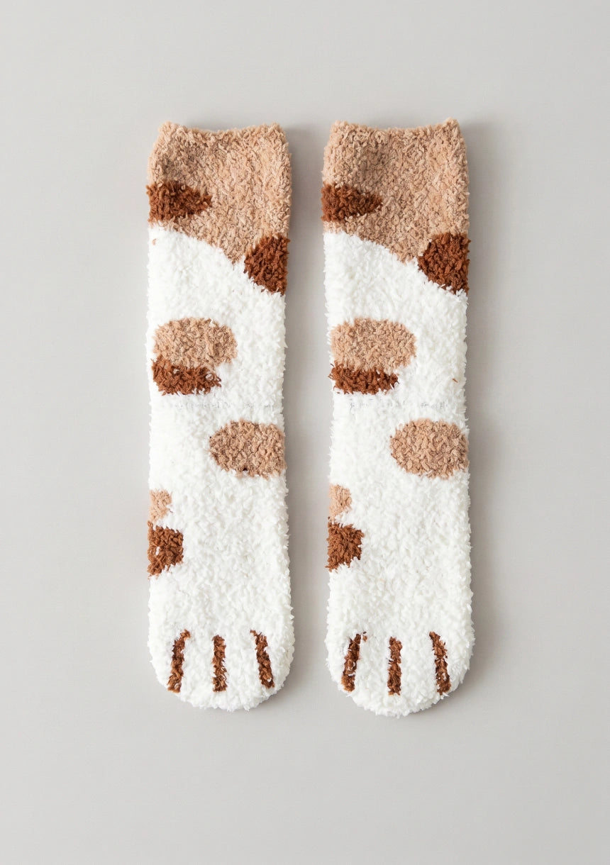 Pfotenabdruck Socken