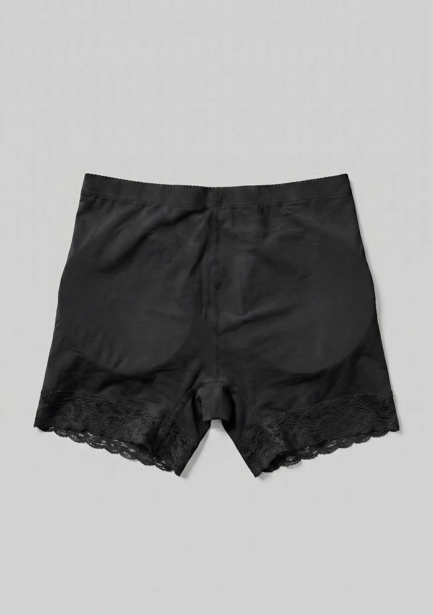 Push-Up Formende Shorts mit Spitzenbesatz