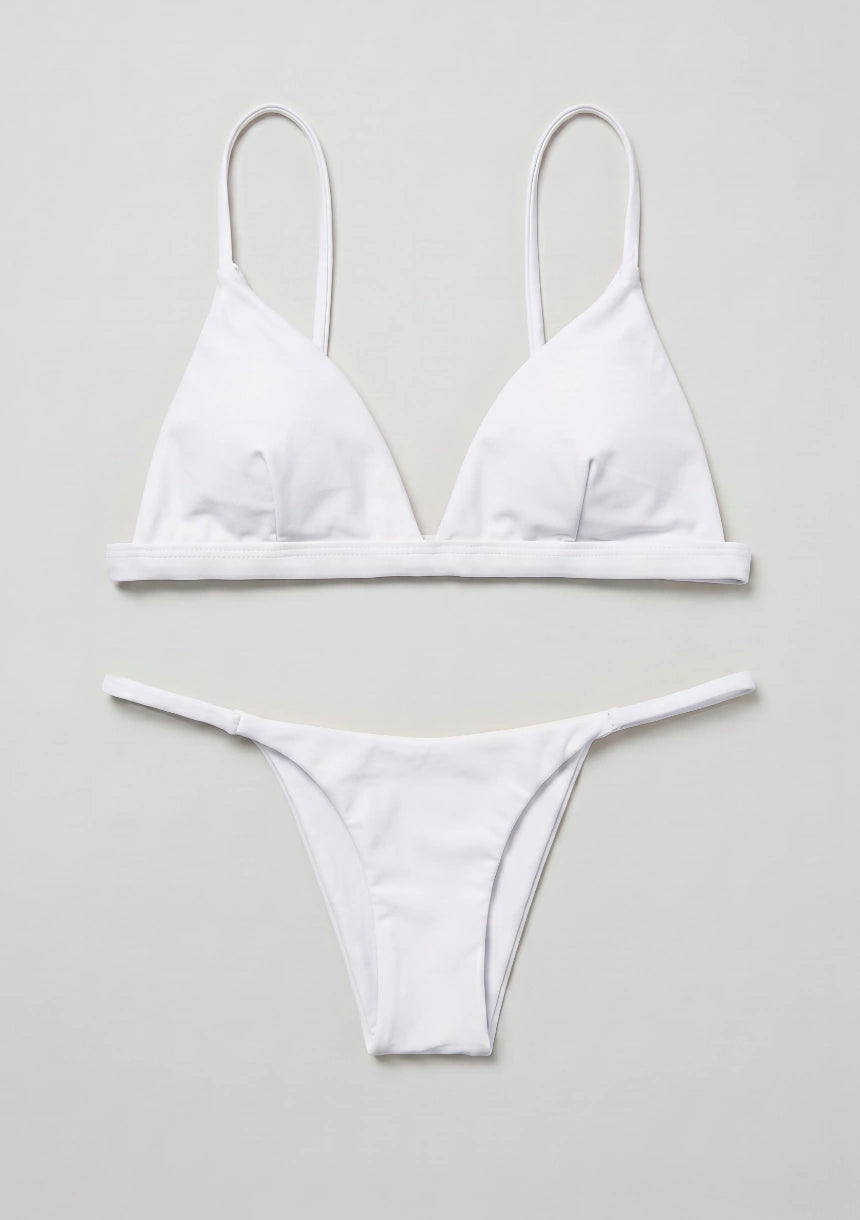 Zweiteiliges Bikini-Set mit Dreieck-Cups