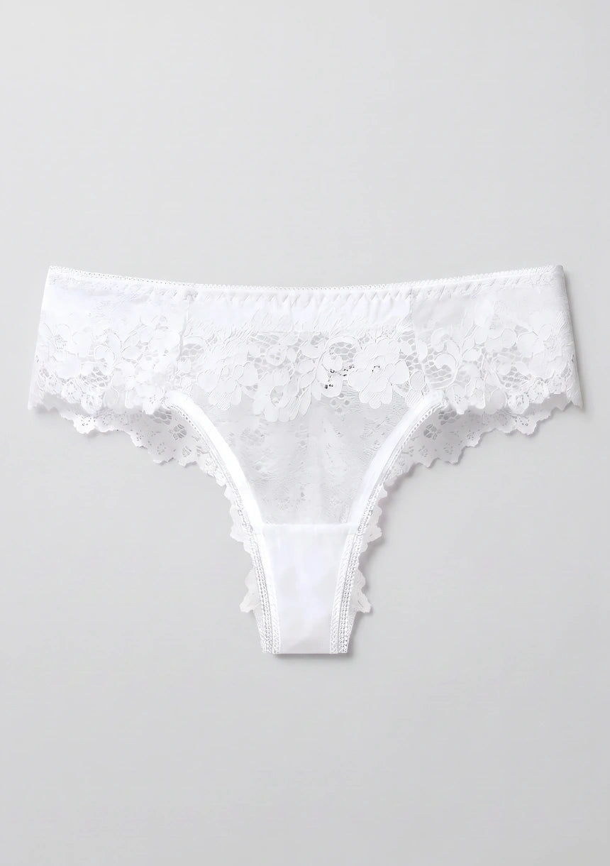 Klassische Spitzenstring-Panties