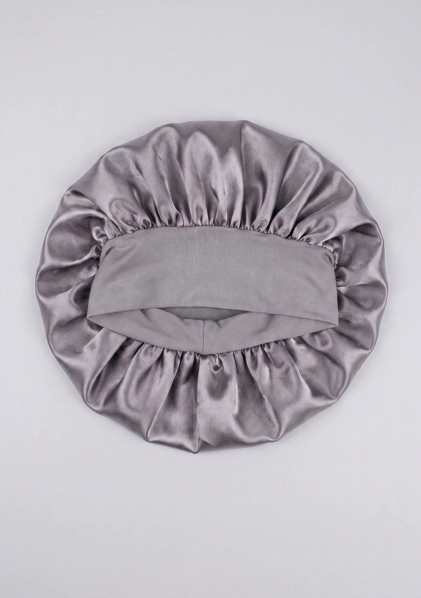 Satin Schlafhaube mit elastischem Band