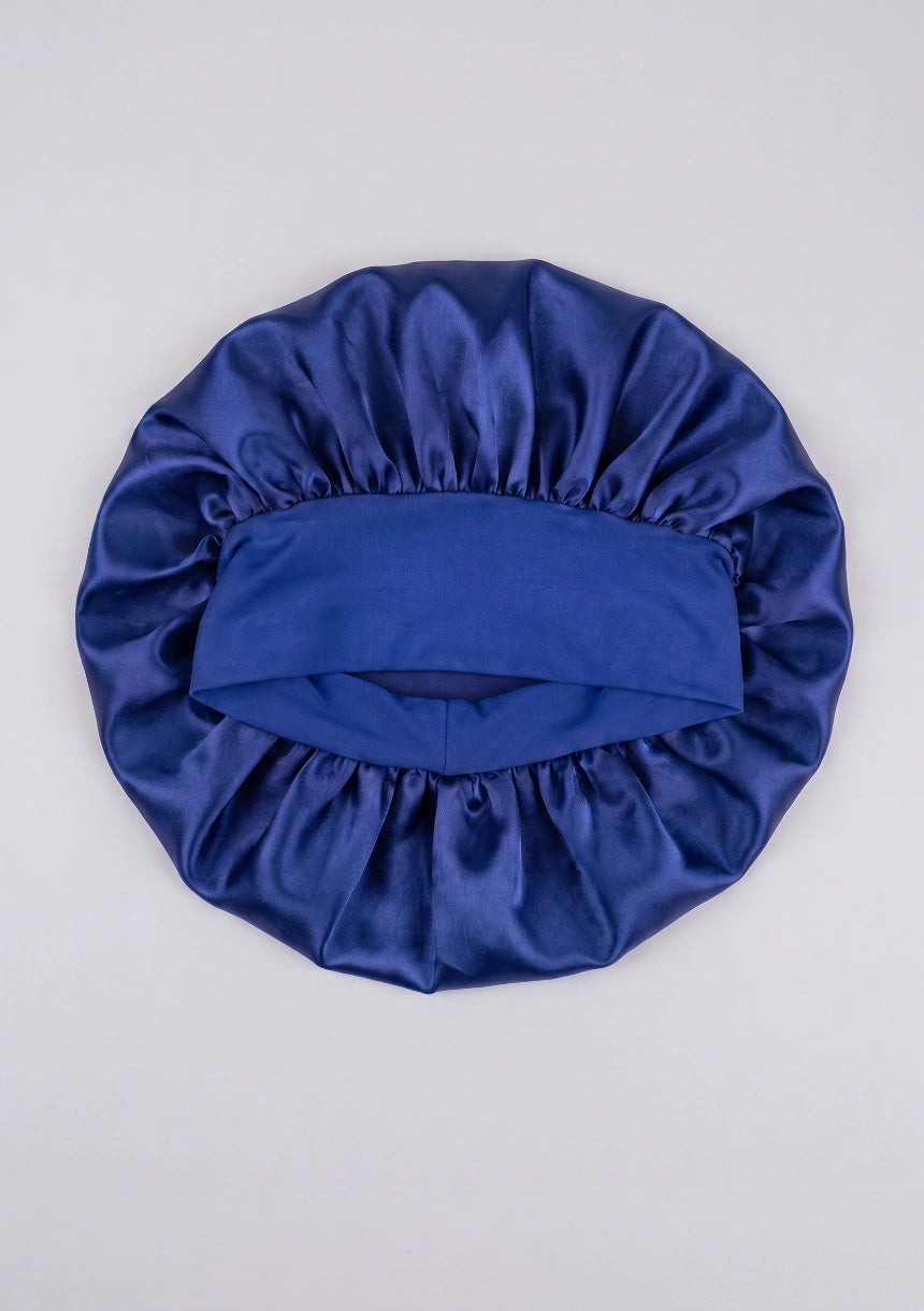 Satin Schlafhaube mit elastischem Band