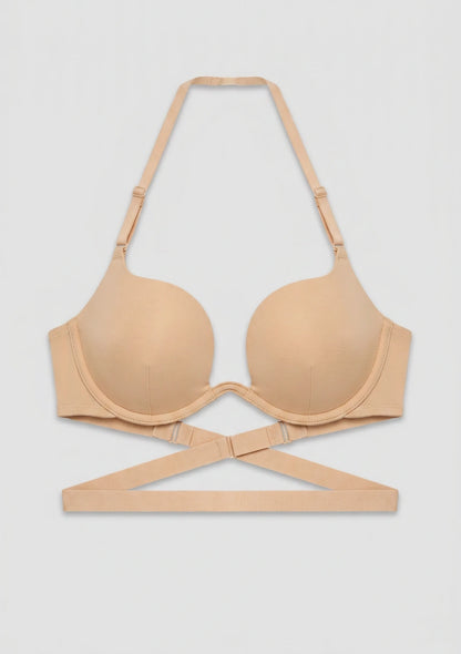 Push-up-BH mit tiefem Plunge-Ausschnitt