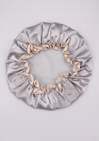 Satin-Duschhaube mit elastischem Band